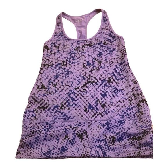 Zella Purple Raceback Tank Top - Picture 1 of 8